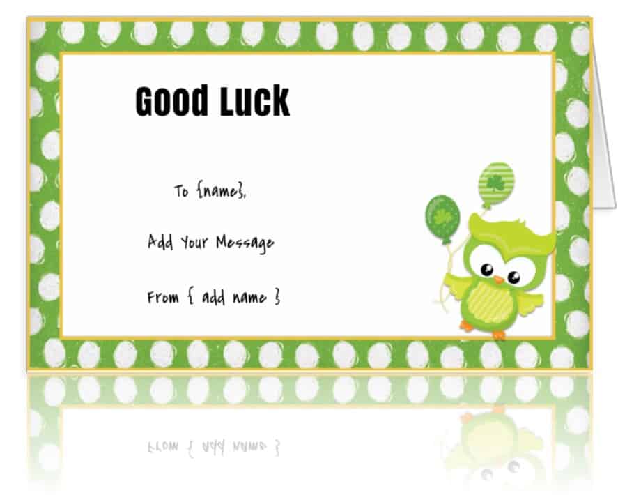 Good Luck Cards – 101 Greeting Cards